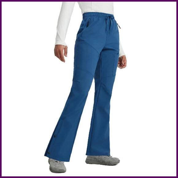 Women's Waterproof Fleece Lined Pants Hiking Ski Thermal Softshell